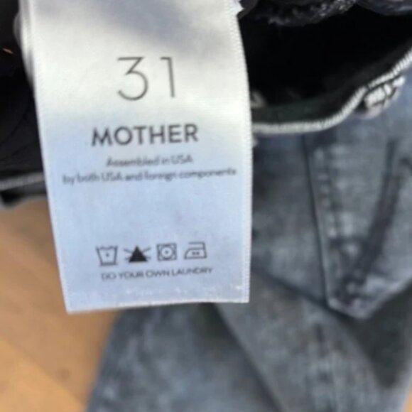 Mother the insider crop step fray jeans - size 31 - Picture 4 of 6